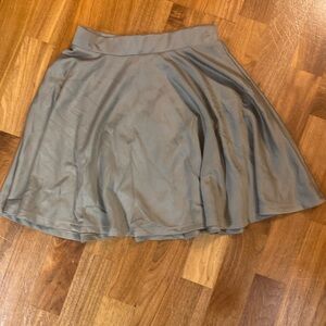 Gray skirt elastic waist
